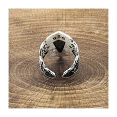 Ottoman Tribe Thumb Men Silver Ring, Ottoman Islamic Limited Edition RIng - Boutique Spiritual