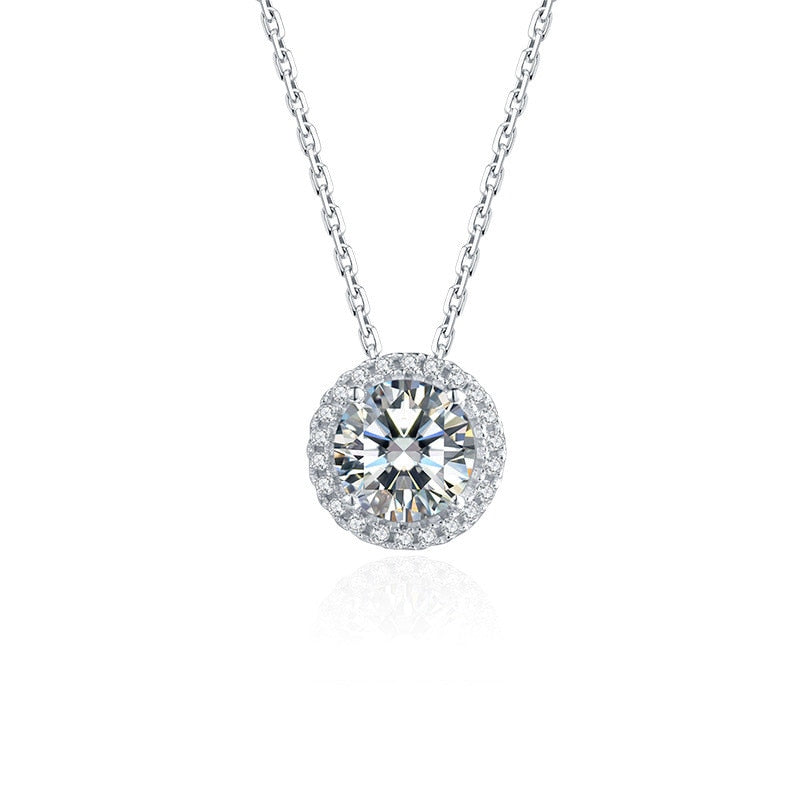 Moissanite Silver Jewelry Set for Women
