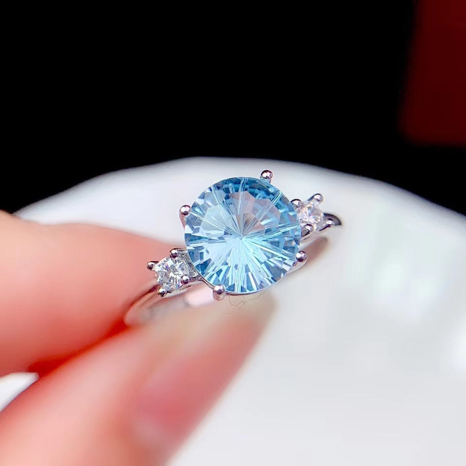 Blue Topaz Ring for Women