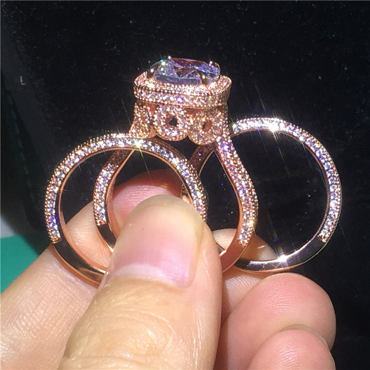 Vintage Zircon Ring Set for Women - Boutique Spiritual