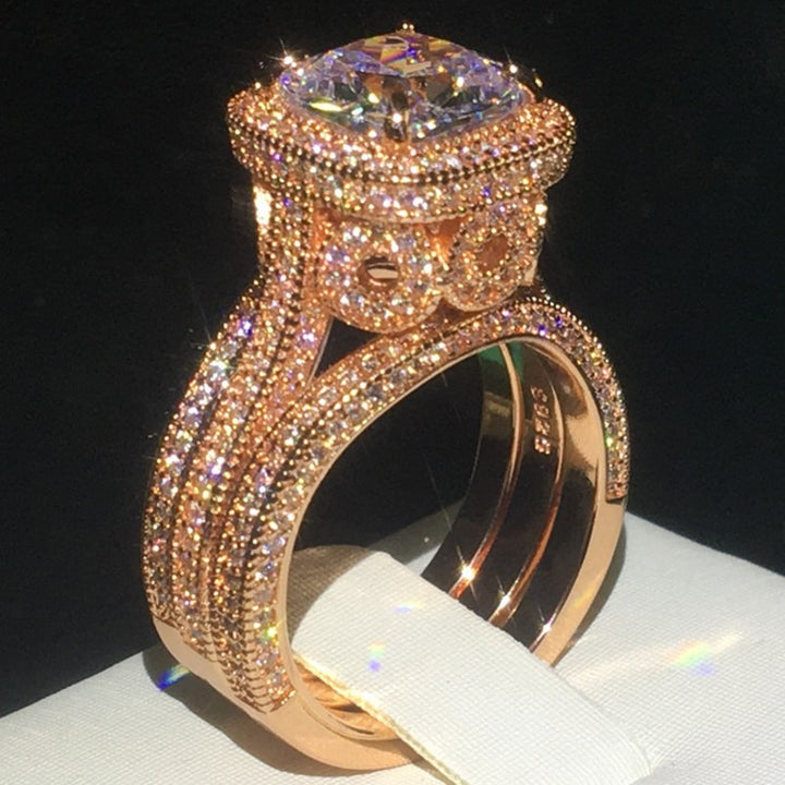 Vintage Zircon Ring Set for Women - Boutique Spiritual