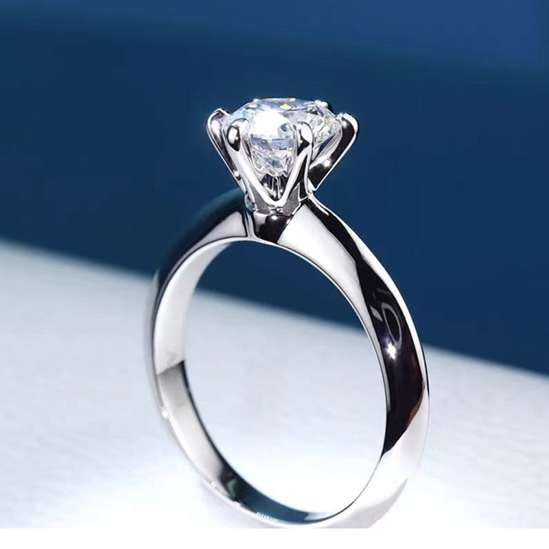 GRA Certified Moissanite Solitaire Ring For Women