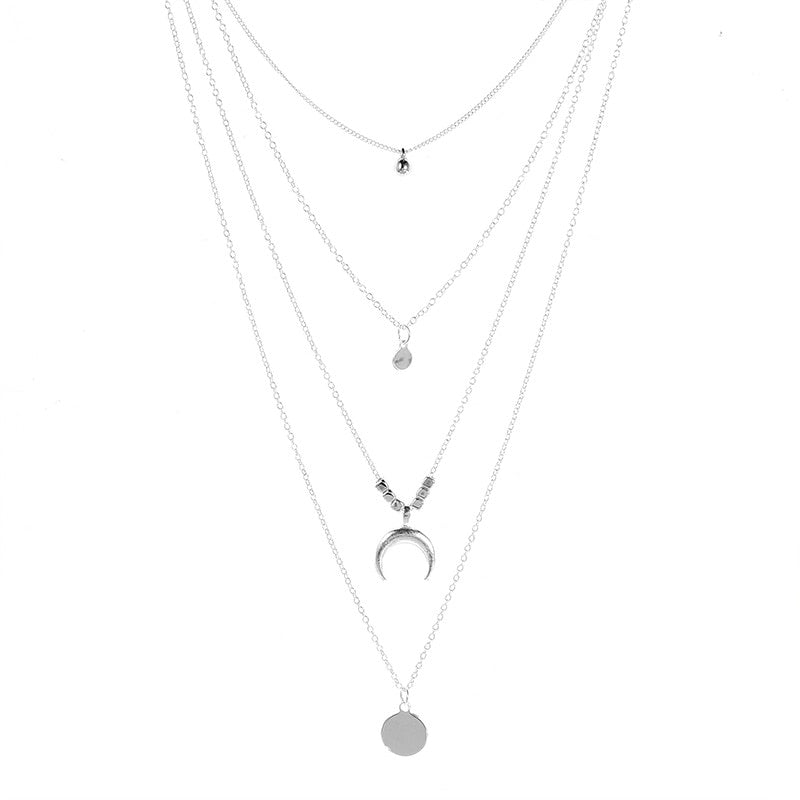 Minimalist Round Stick Pendant Necklace