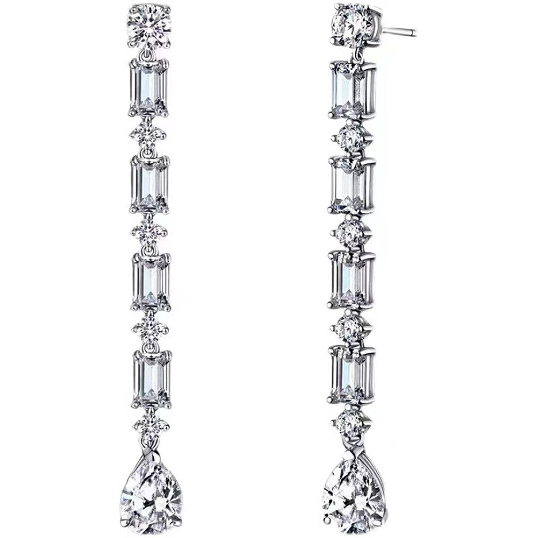 Sparkling Zircon Dangle Earrings for Women