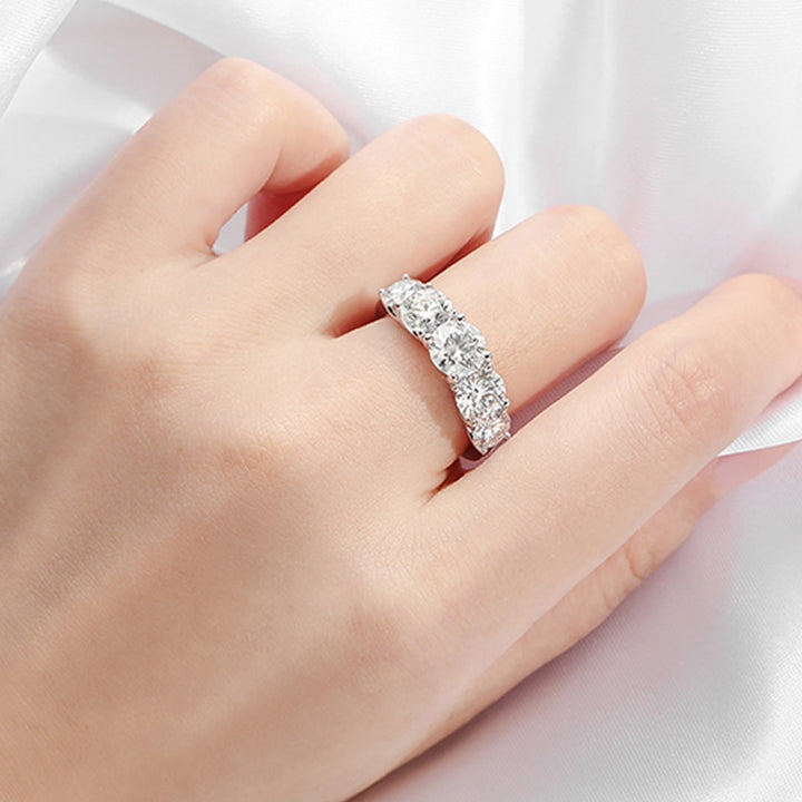 18k Plated Moissanite Wedding Band Ring for Women-Boutique Spiritual