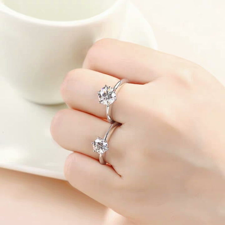 GRA Certified Moissanite Solitaire Ring For Women-Boutique Spiritual