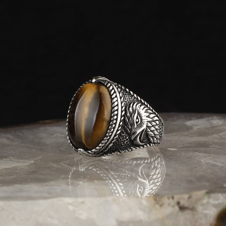 Tiger Eye Silver Limited Edition Ring-Boutique Spiritual