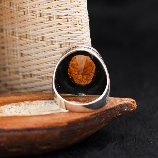 Turkish Zultanite Stone Men's Ring Handmade Premium Design - Boutique Spiritual