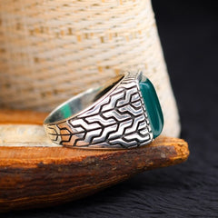 Agate Aqeeq Turkish Silver Limited Edition Ring - Boutique Spiritual
