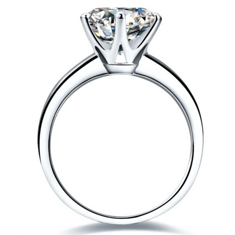 Lab Diamond Silver Ring for Women
