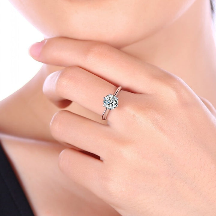 Lab Diamond Silver Ring for Women-Boutique Spiritual