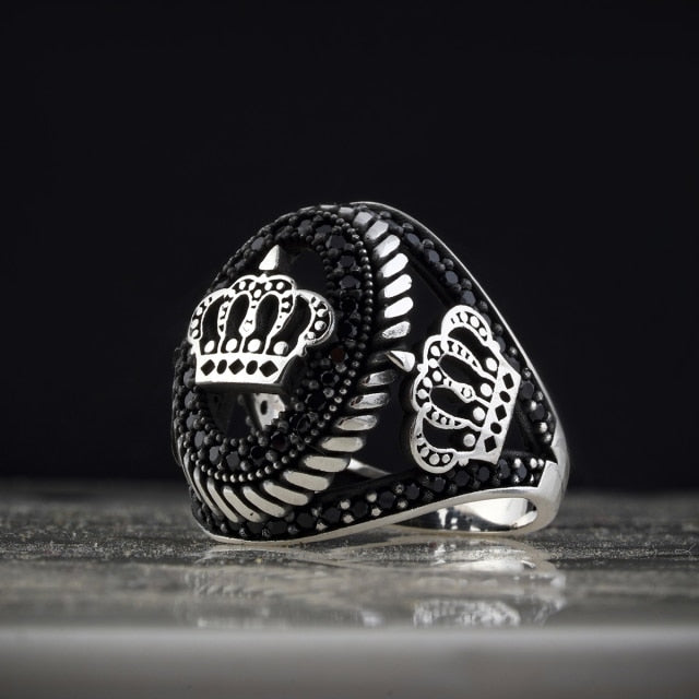 Zircon Real Madrid Crown Handmade Ring - Boutique Spiritual