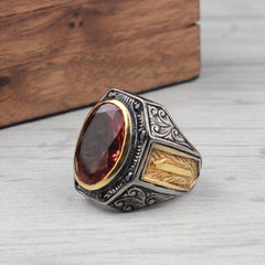 Turkish Zultanite Stone Rhodium Plated Handmade Ring - Boutique Spiritual