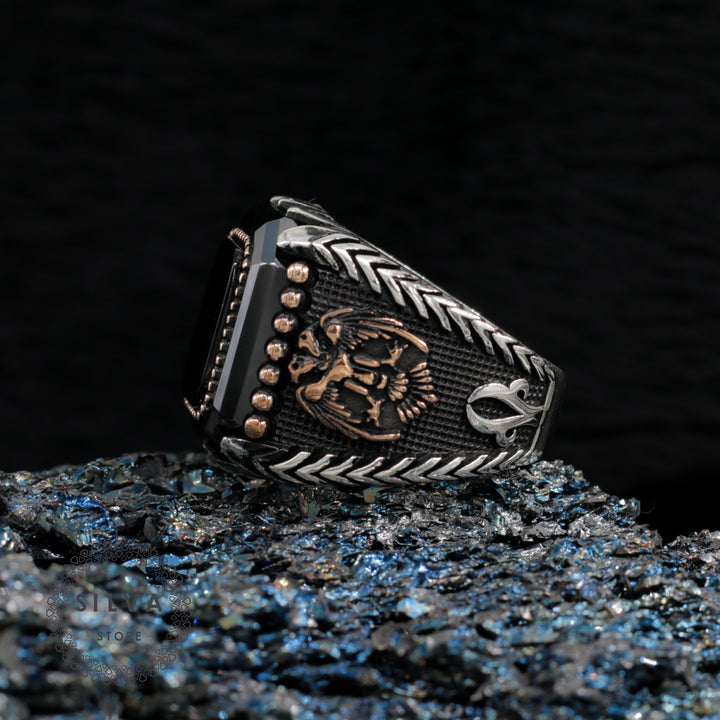 Turkish Onyx With Special Cut Zircon Stone Handmade Exclusive Design-Boutique Spiritual