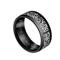 Islamic Engraved Shahada( Kalma ) Stainless Steel Ring For Men and Women - Boutique Spiritual
